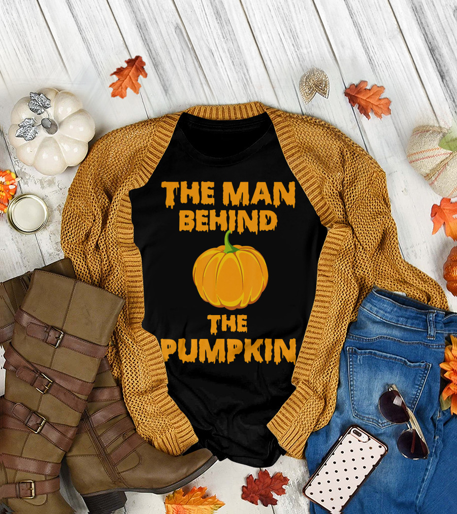 The Man Behind The Pumpkin Halloween T-Shirt