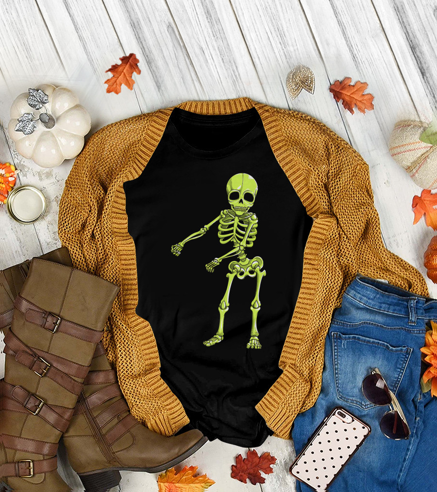 Floss Dance Neon Skeleton T-Shirt