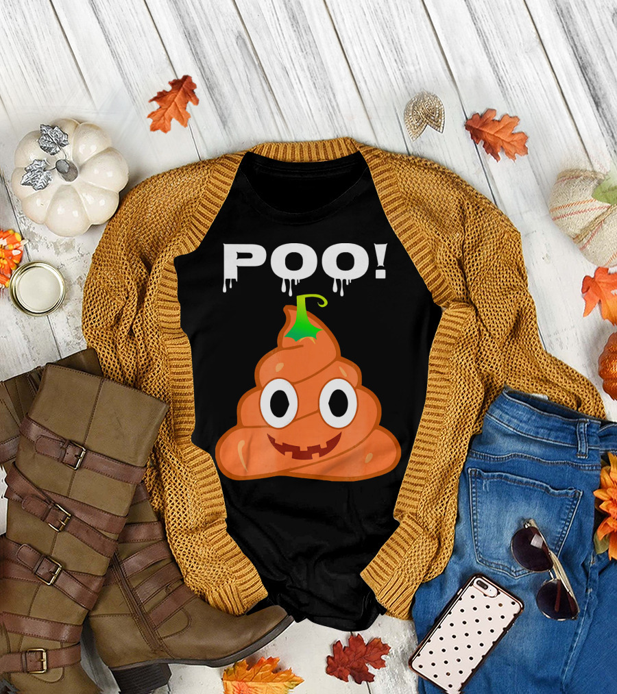 Poo Halloween Pumpkin Boo Fun T-Shirt