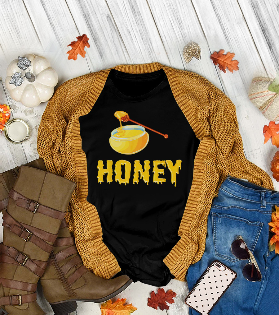 Honeypot Honey Dripping from Golden Jar T-Shirt