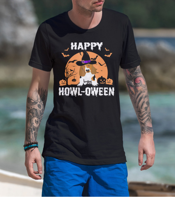 Happy Howl-Oween Beagle Halloween T-Shirt