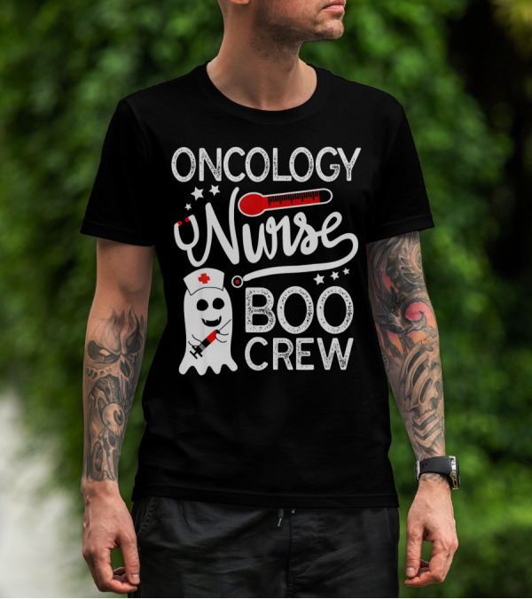 Oncology Nurse Boo Crew Halloween Costume T-Shirt