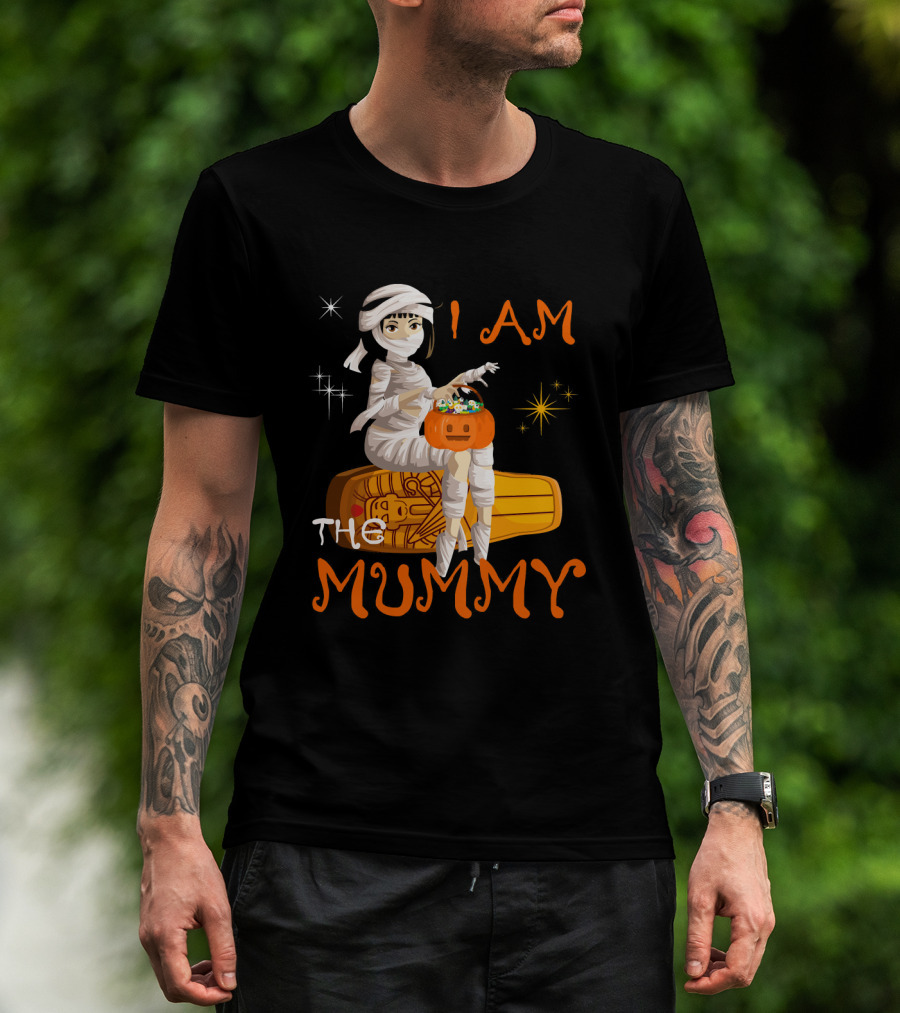 I Am The Mummy Halloween Night Costume Tri T-Shirt