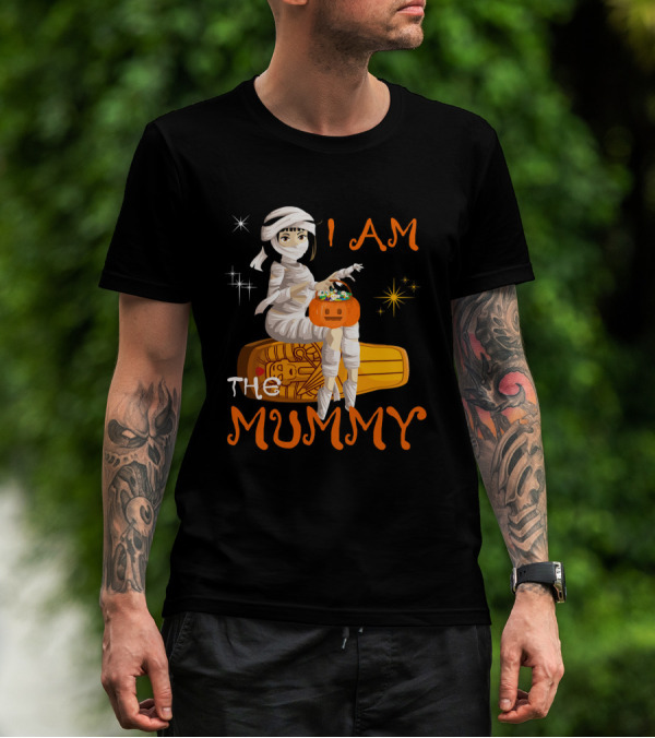 I Am The Mummy Halloween Night Costume Tri T-Shirt