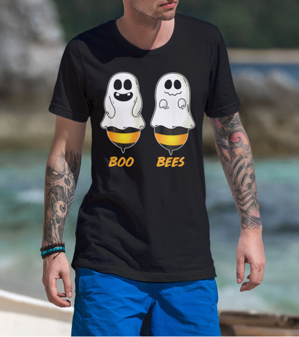 Boo Bees Ghost Halloween Pun T-Shirt