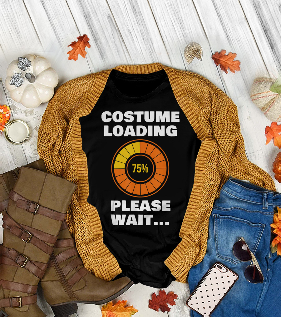 Costume Loading Please Wait 75% Halloween Ne T-Shirt
