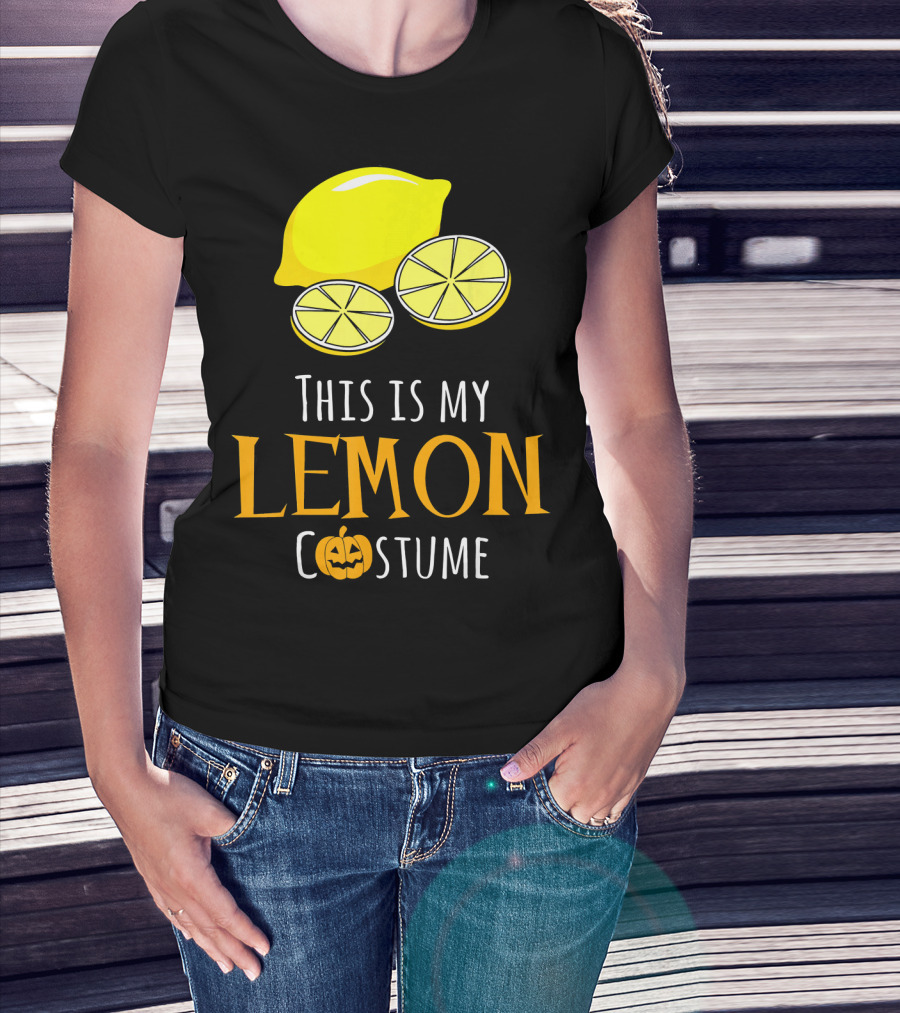 This Is My Lemon Costume With Halloween Pumpkin Family T-Shirt
