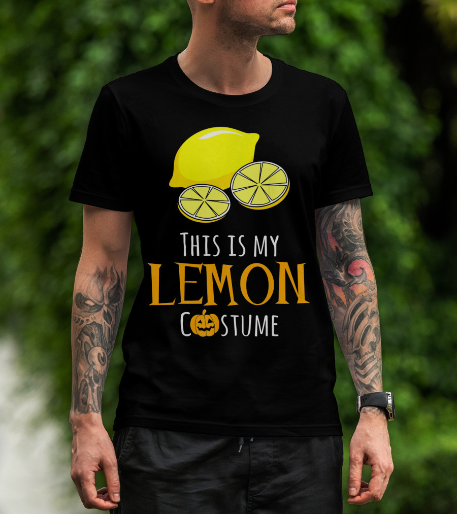 This Is My Lemon Costume With Halloween Pumpkin Family T-Shirt