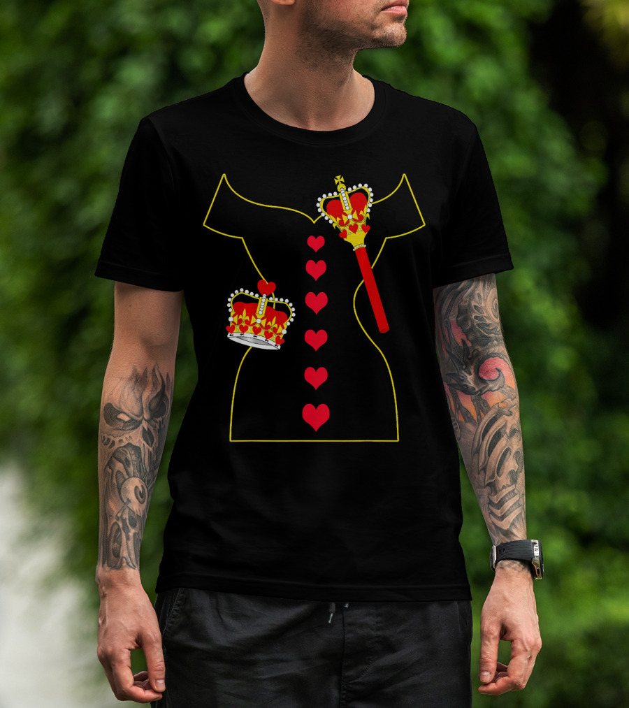 Heart Dress Queen Crown Scepter T-Shirt