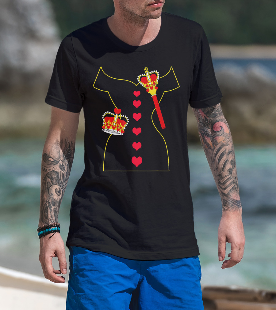 Heart Dress Queen Crown Scepter T-Shirt