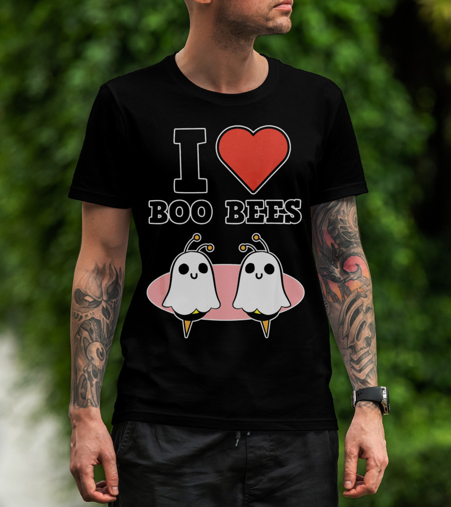 I Love Boo Bees Halloween T-Shirt