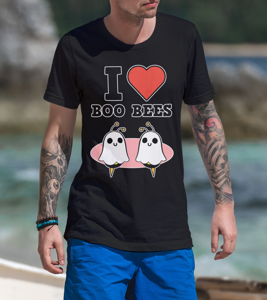 I Love Boo Bees Halloween T-Shirt