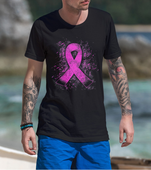 Breast Cancer Awareness Pink Ribbon T-Shirt