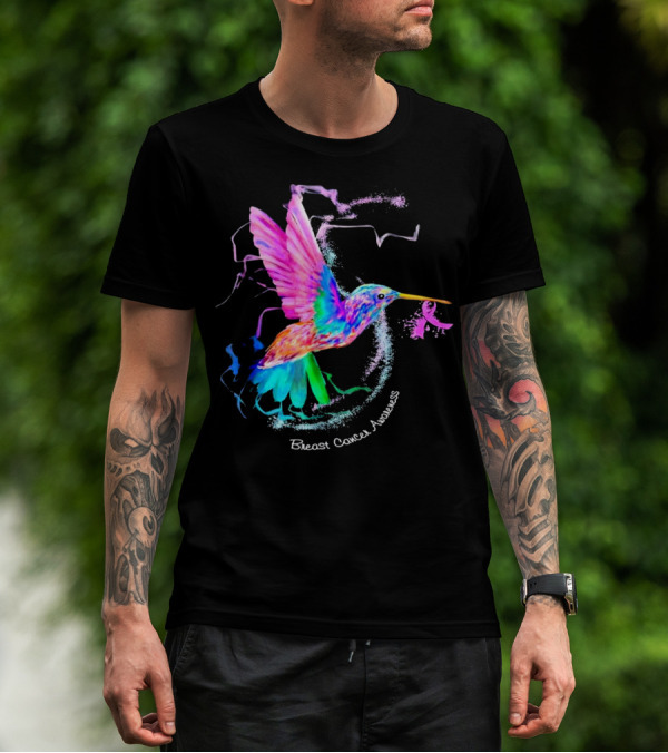 Hummingbird Breast Cancer Awareness T-Shirt