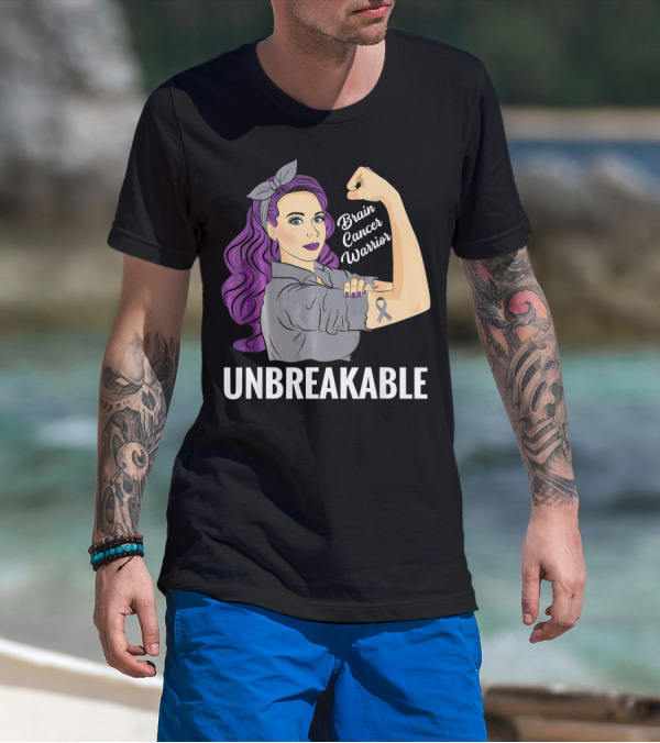 Unbreakable Brain Cancer Warrior T-Shirt