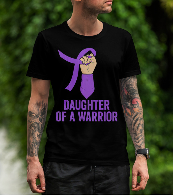 Daughter Of A Warrior Pancreatic Cancer Awareness T-Shirt