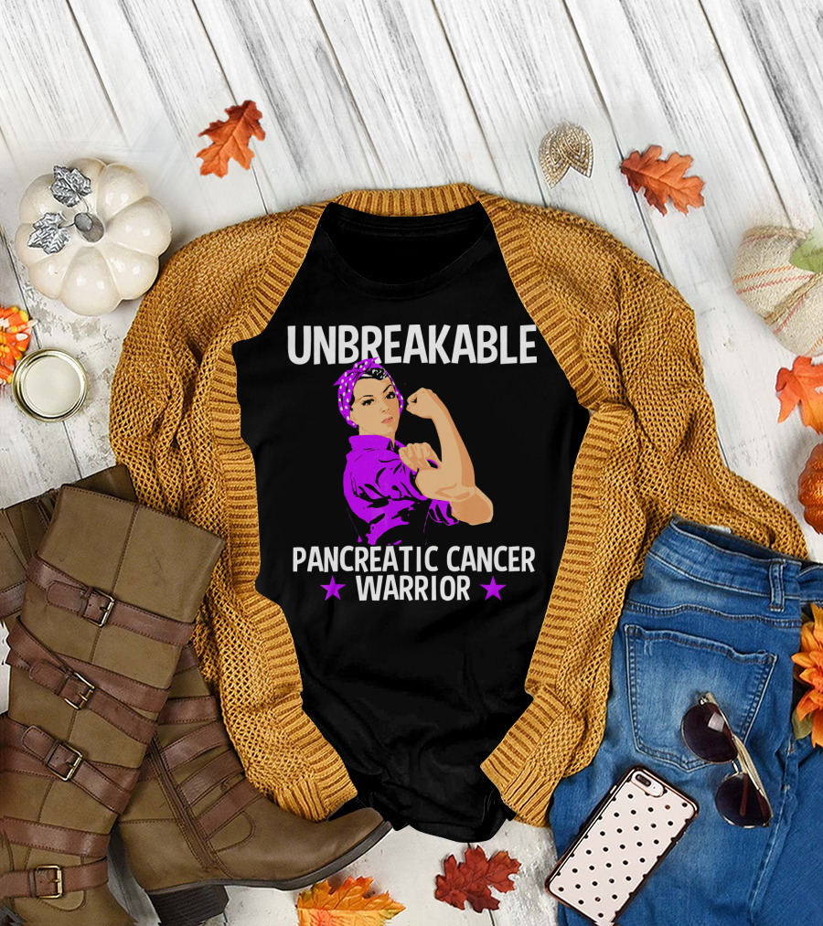 Unbreakable Pancreatic Cancer Warrior T-Shirt