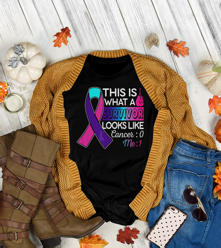 This Is What a Survivor Looks Like Cancer: 0 Me: 1 T-Shirt