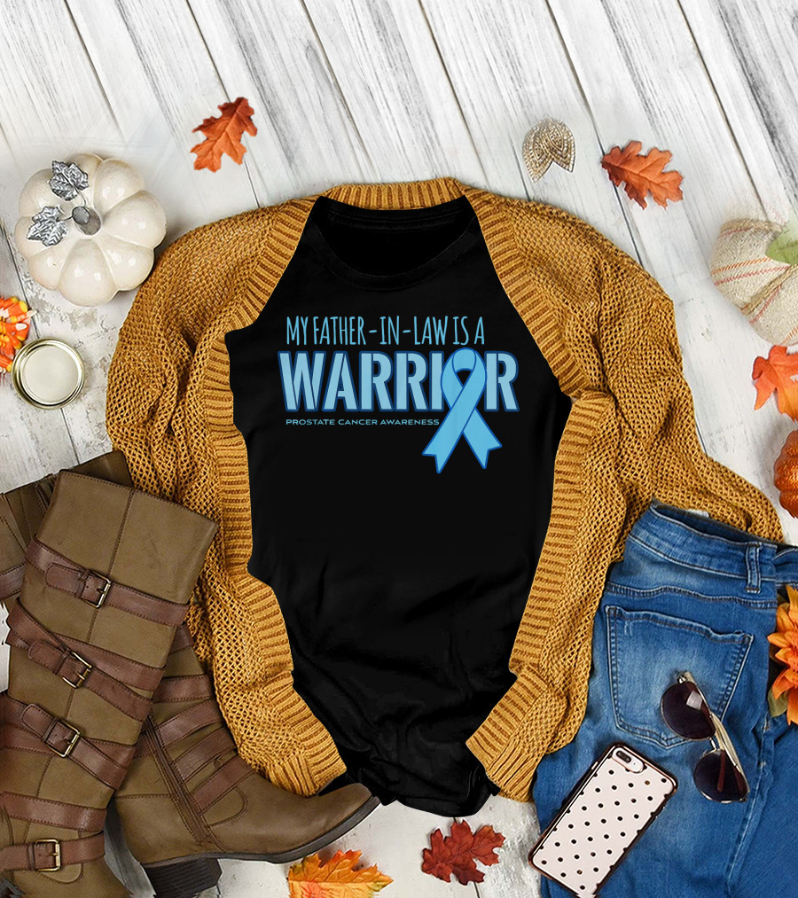 My Father-in-Law is a Warrior Prostate Cancer Awareness T-Shirt