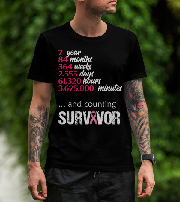 7 Year Survivor Breast Cancer And Counting T-Shirt