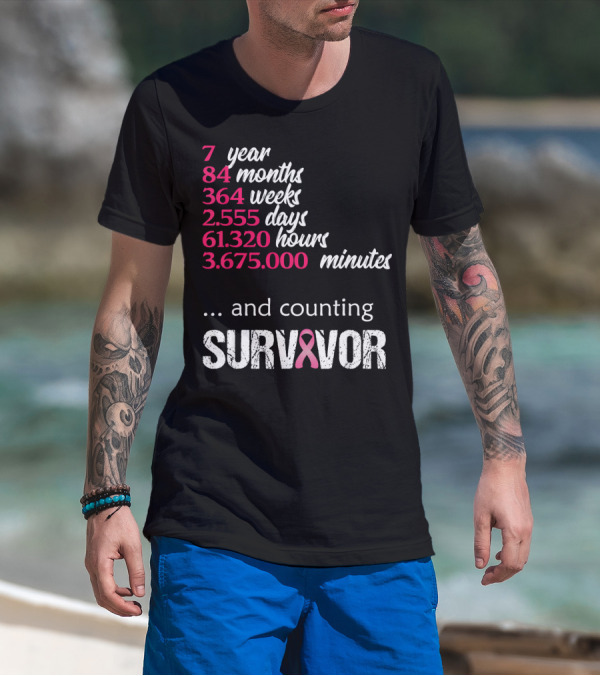 7 Year Survivor Breast Cancer And Counting T-Shirt