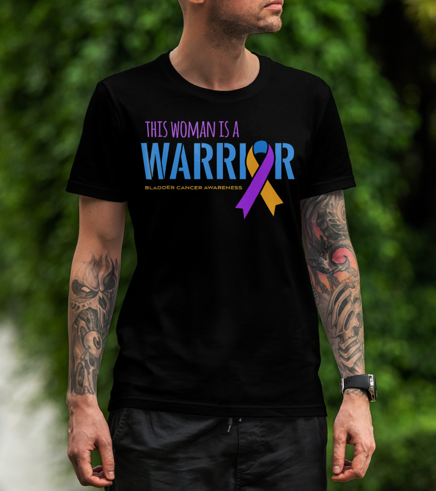 This Woman Is A Warrior Bladder Cancer Awareness T-Shirt