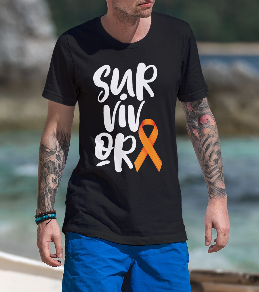 Leukemia Cancer Survivor Orange T-Shirt