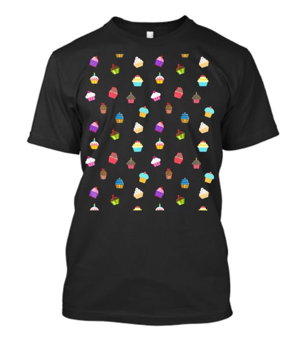 Cute Colorful Cupcake Queen Baking Dessert T-Shirt