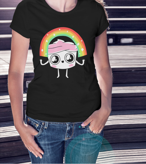 The Good Advice Cupcake Kawaii Rainbow Delight T-Shirt