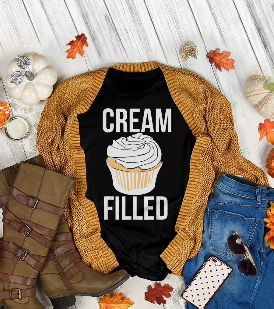 Cream Filled Funny Cupcake Crude T-Shirt