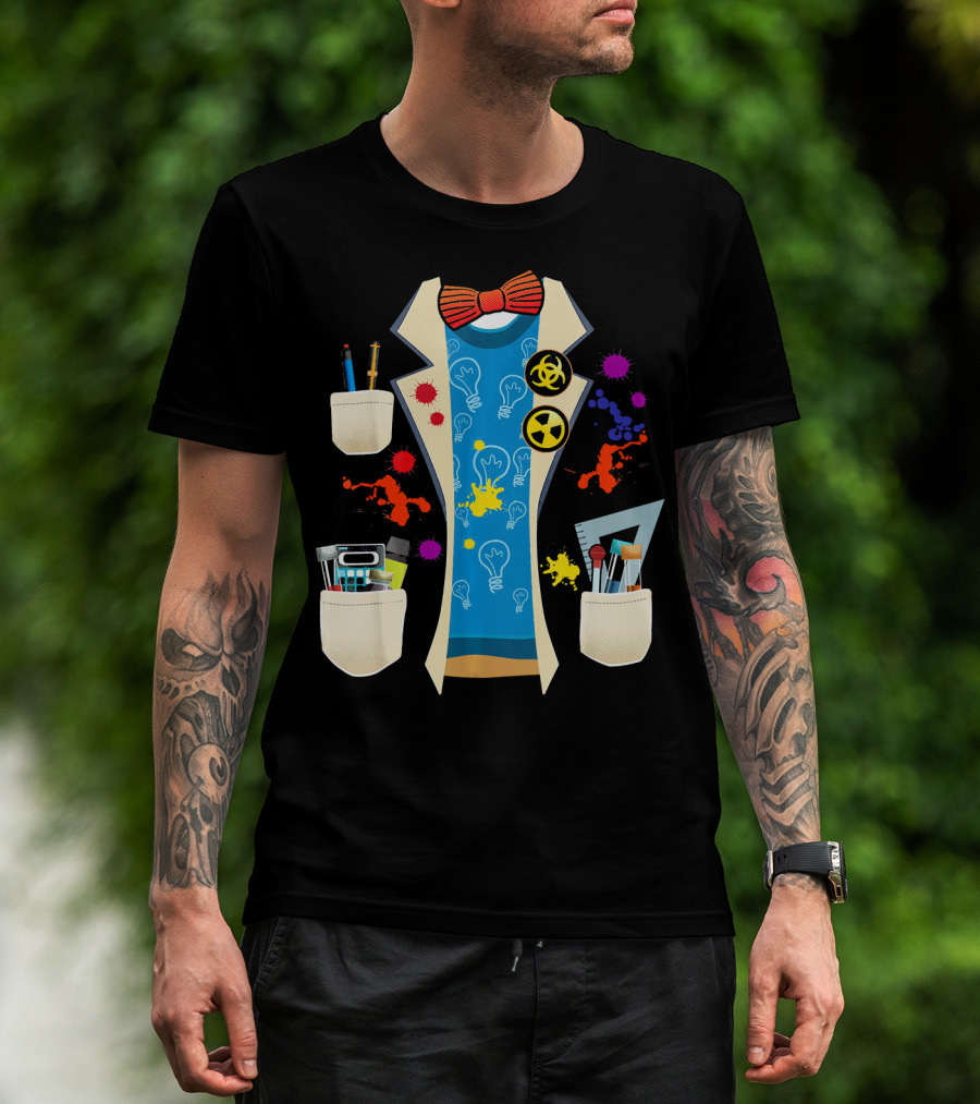 Halloween Mad Chemist Scientist DIY Costume Elements And Tools T-Shirt