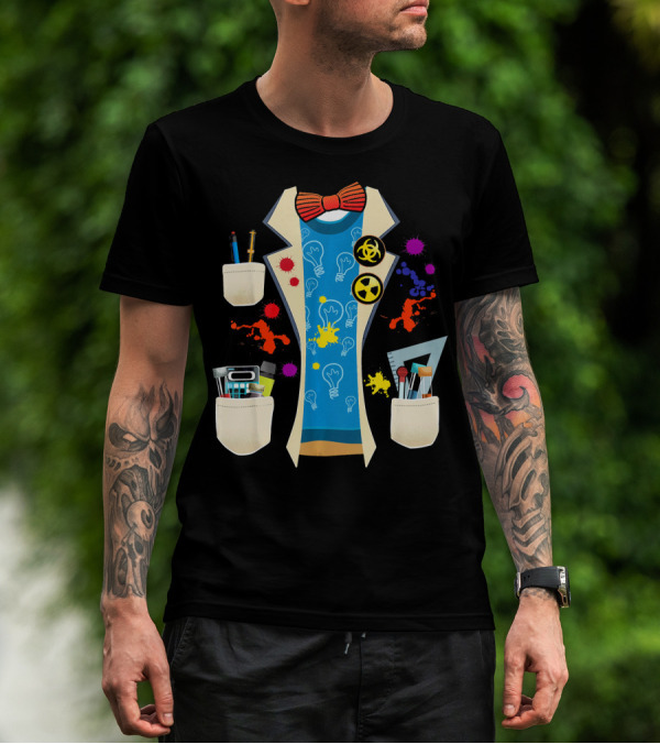 Halloween Mad Chemist Scientist DIY Costume Elements And Tools T-Shirt