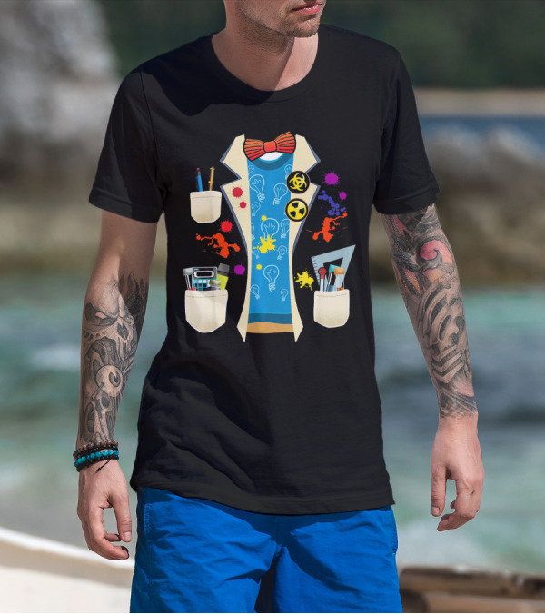 Halloween Mad Chemist Scientist DIY Costume Elements And Tools T-Shirt