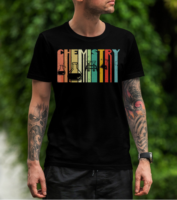 Chemistry Funny Science Student Vintage Laboratory Glassware T-Shirt