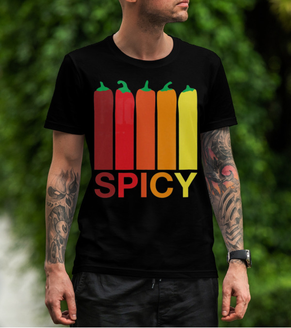 Hannah Hart Spicy Peppers Multicolor T-Shirt