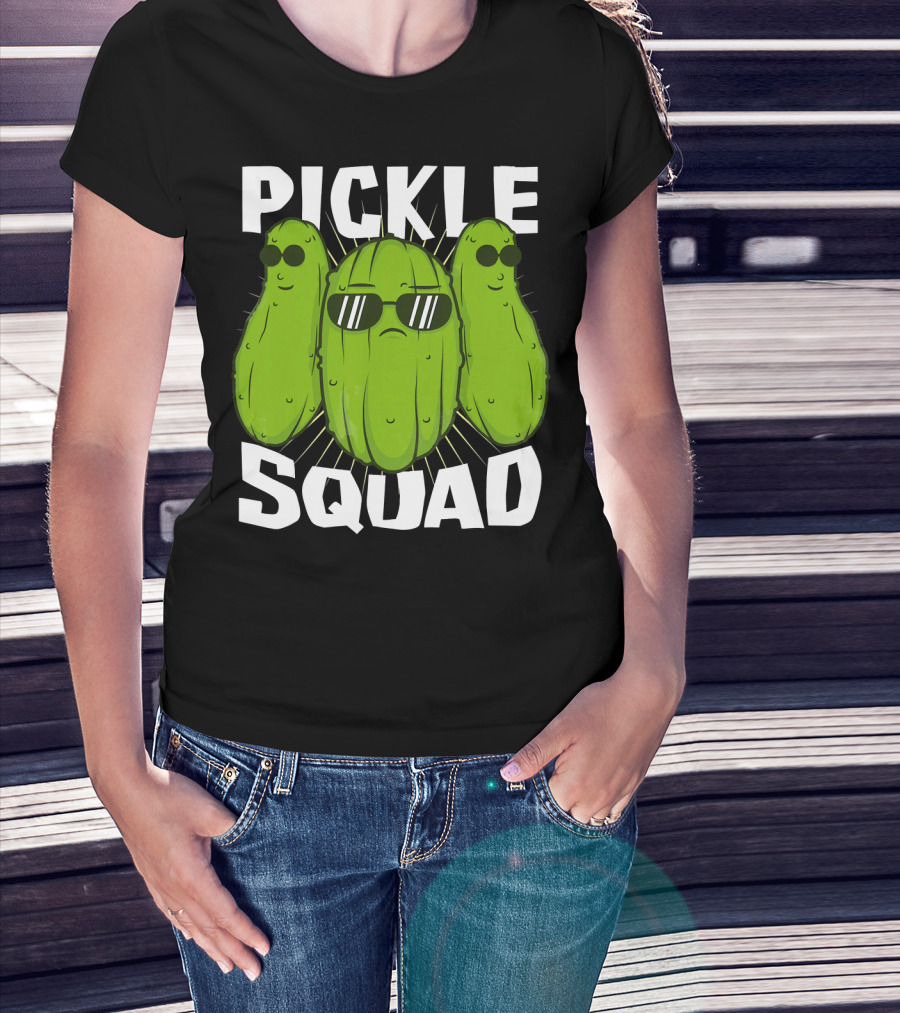 Pickle Squad Cool Sunglasses Trio T-Shirt