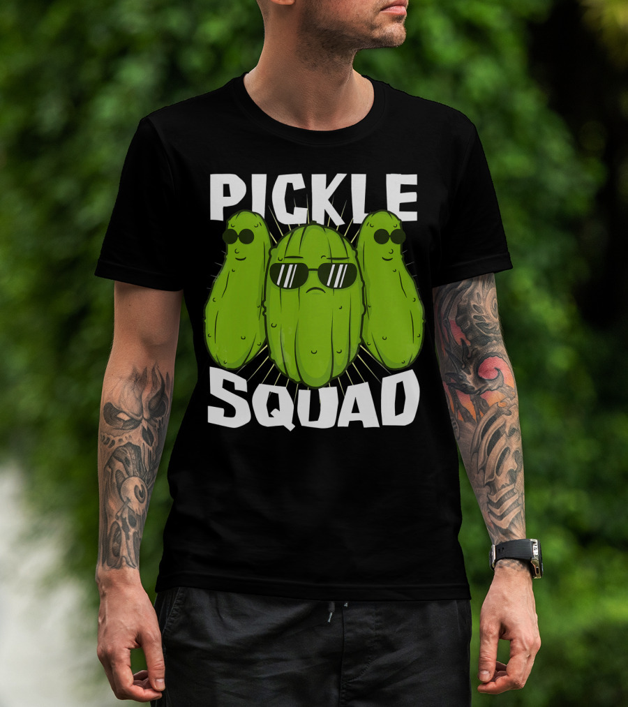 Pickle Squad Cool Sunglasses Trio T-Shirt