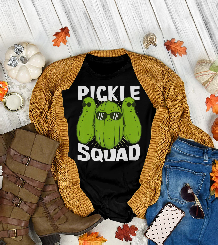 Pickle Squad Cool Sunglasses Trio T-Shirt