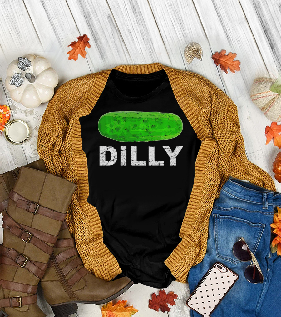 Dilly Pickle Dilly Bad Pun Humor T-Shirt