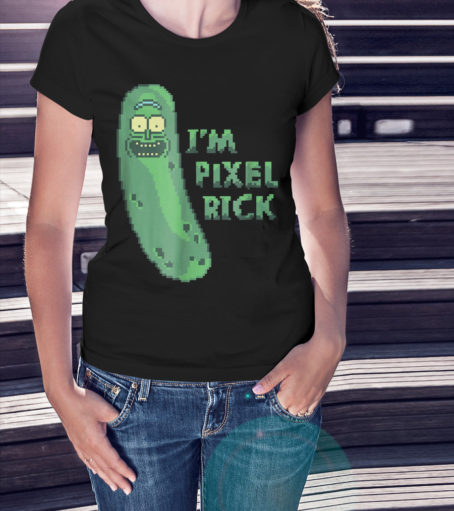 Mademark X Rick And Morty I'm Pixel Rick Pickle T-Shirt