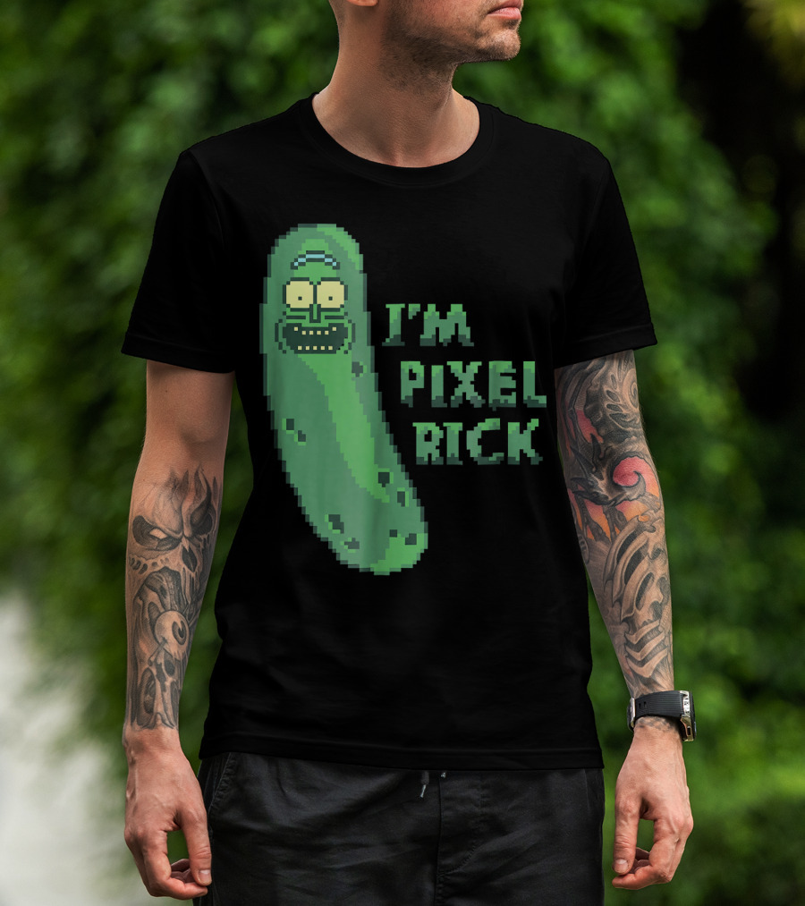 Mademark X Rick And Morty I'm Pixel Rick Pickle T-Shirt