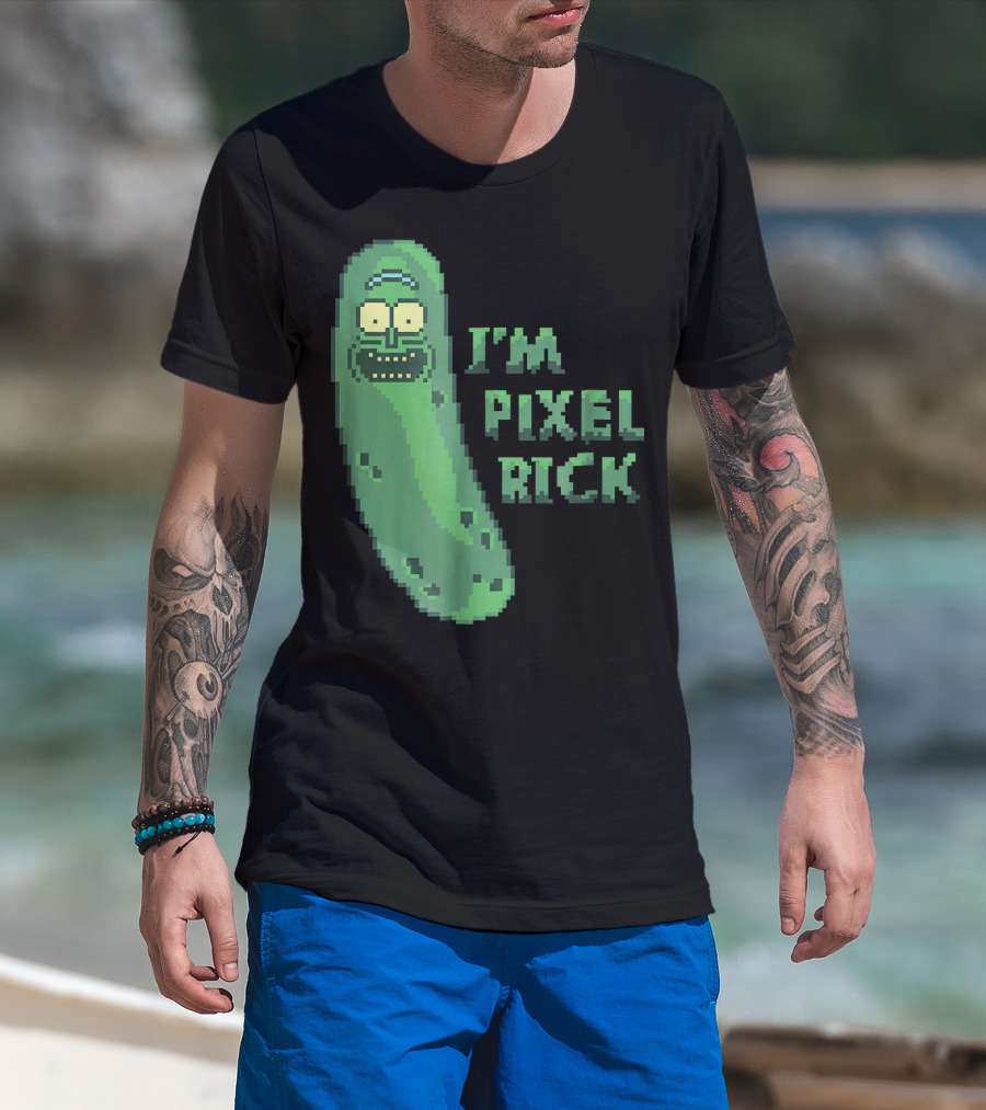 Mademark X Rick And Morty I'm Pixel Rick Pickle T-Shirt