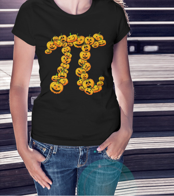 Pumpkin Pi Pie Thanksgiving Dessert Math Jack-O'-Lanterns T-Shirt