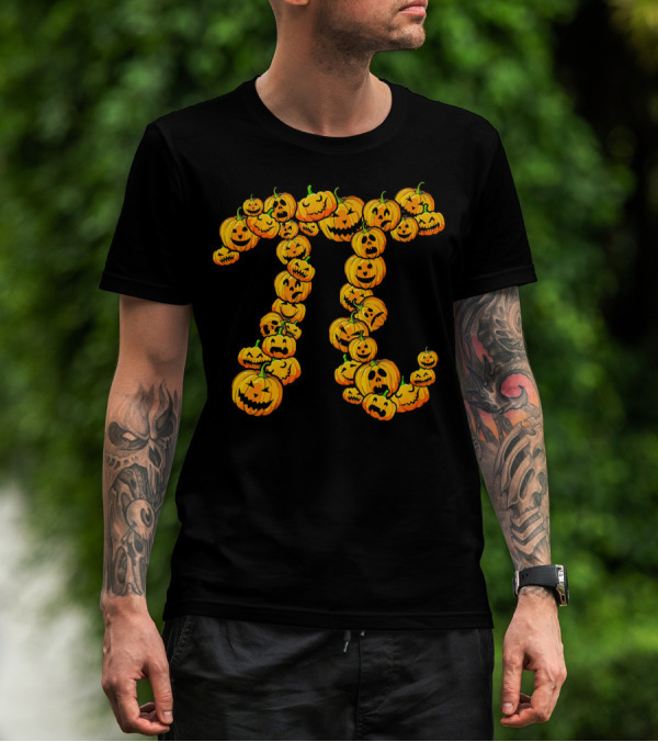 Pumpkin Pi Pie Thanksgiving Dessert Math Jack-O'-Lanterns T-Shirt