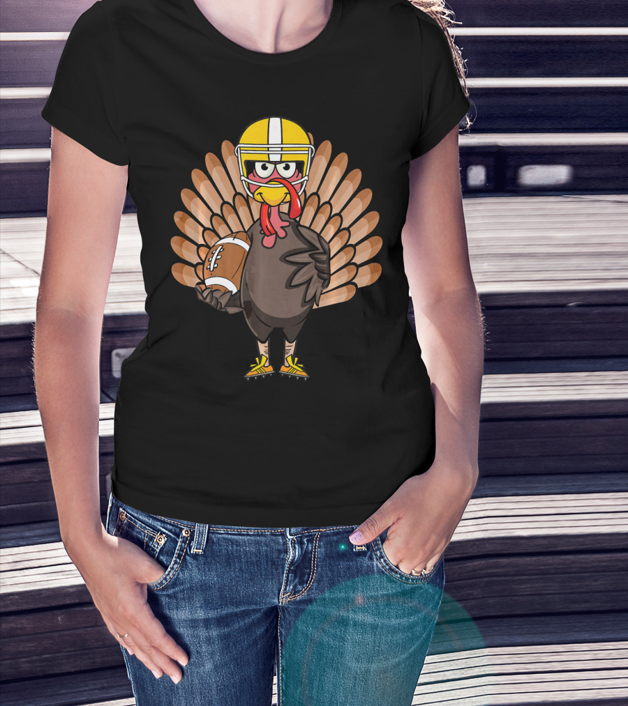 Thanksgiving Turkey Bowl Football Turkey T-Shirt