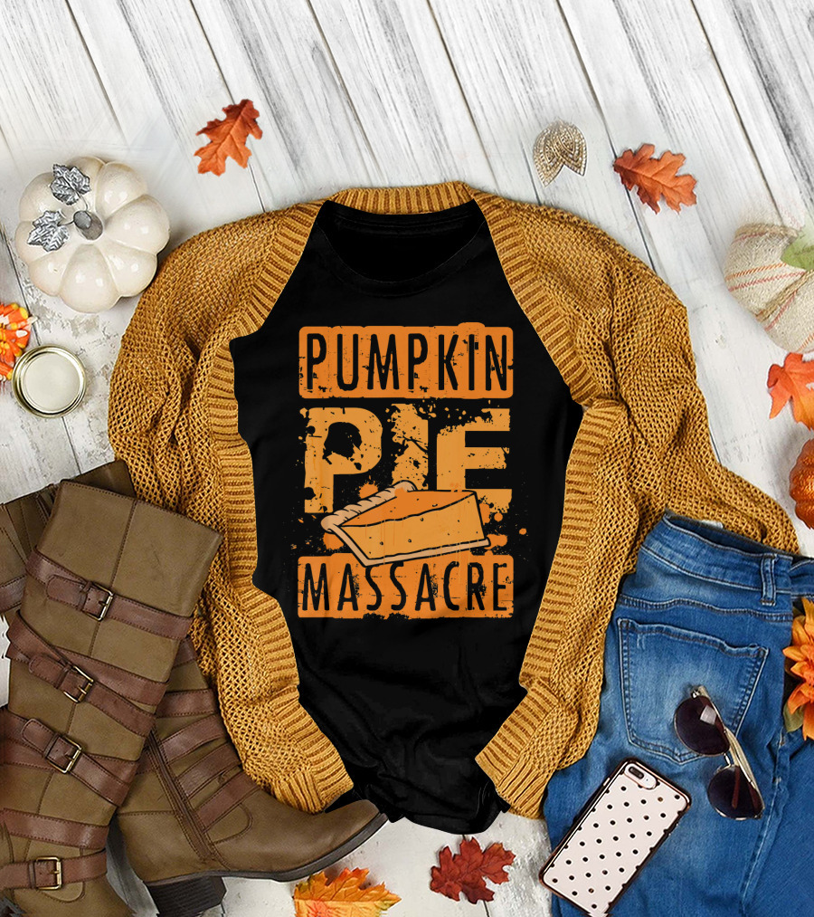 Pumpkin Pie Massacre Slice T-Shirt