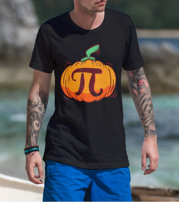 Funny Pumpkin Pi Math Halloween Joke T-Shirt