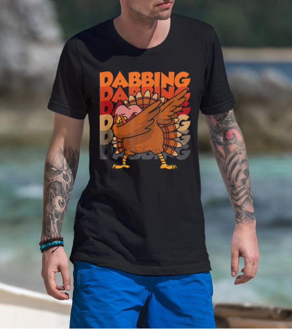 Dabbing Dabbing Dabbing Turkey T-Shirt