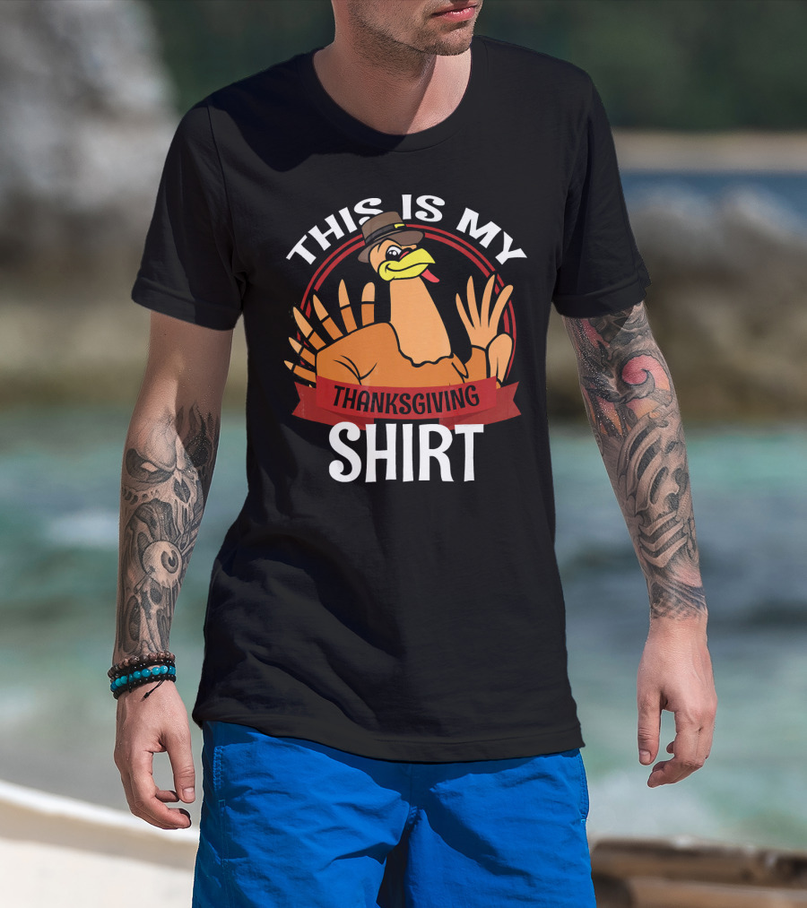 This Is My Thanksgiving Turkey Pilgrim T-Shirt