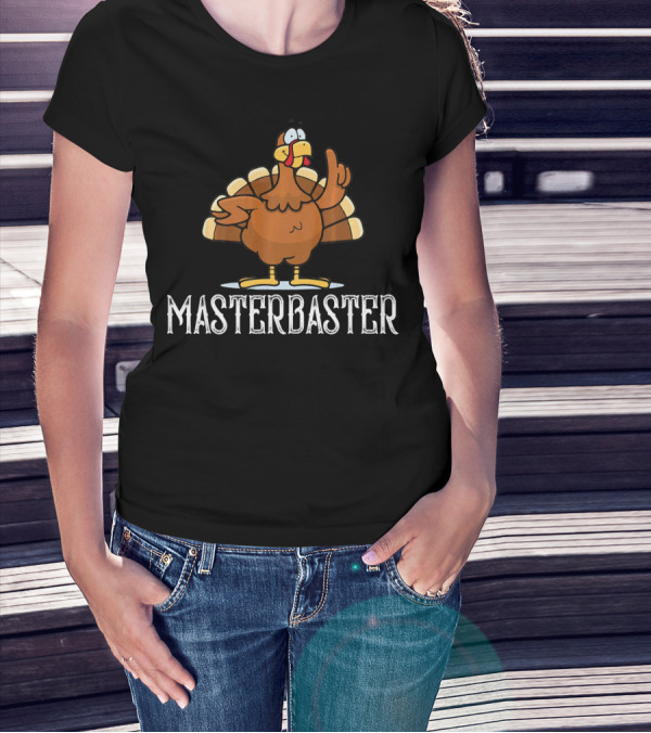 Masterbaster Turkey Cartoon Image T-Shirt
